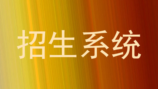 招生系统