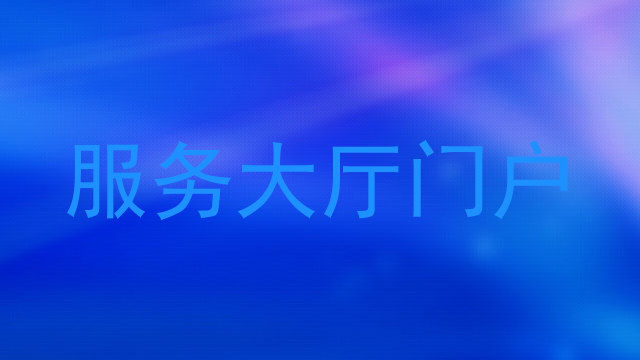 服务大厅门户