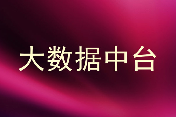 大数据中台