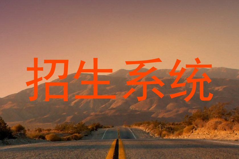 招生系统