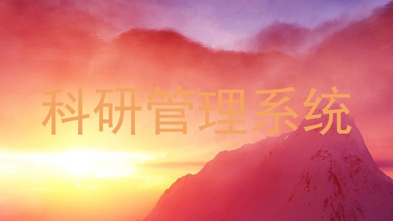 科研管理系统