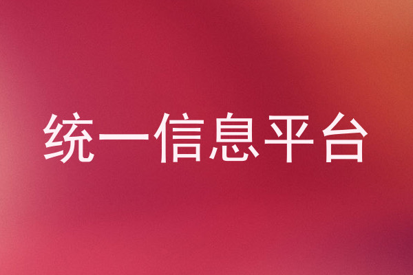 统一信息平台