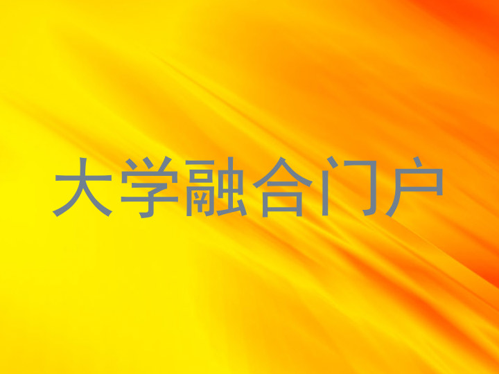 大学融合门户
