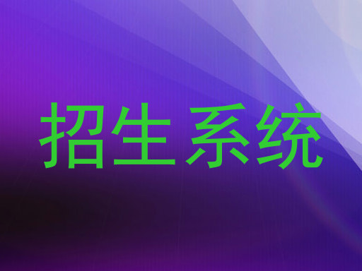 招生系统