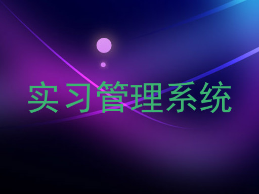 实习管理系统