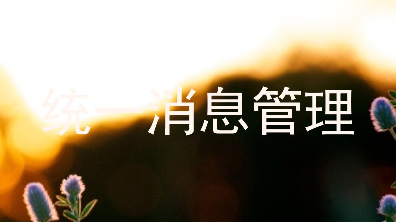 统一消息管理