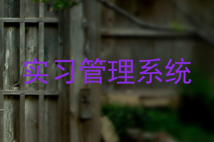 实习管理系统