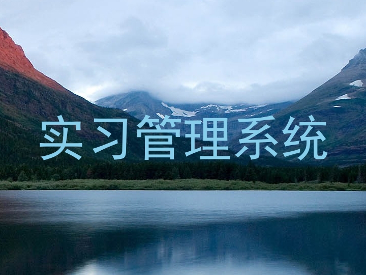 实习管理系统