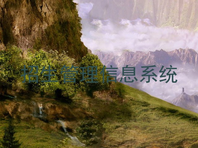 招生管理信息系统