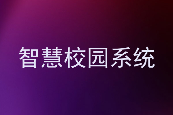 智慧校园系统