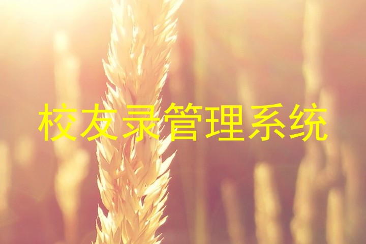 校友录管理系统
