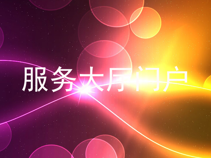 服务大厅门户