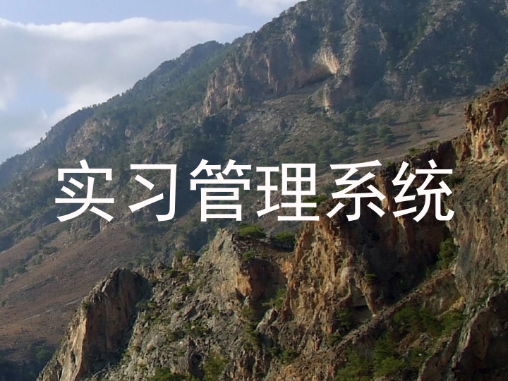 实习管理系统