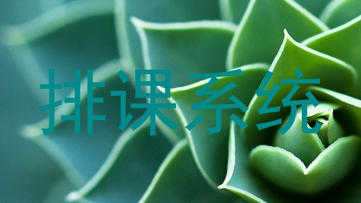 排课系统