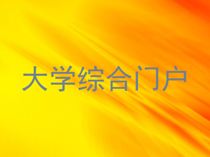大学综合门户