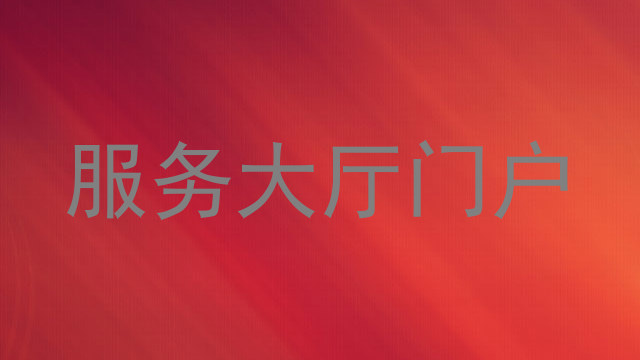 服务大厅门户