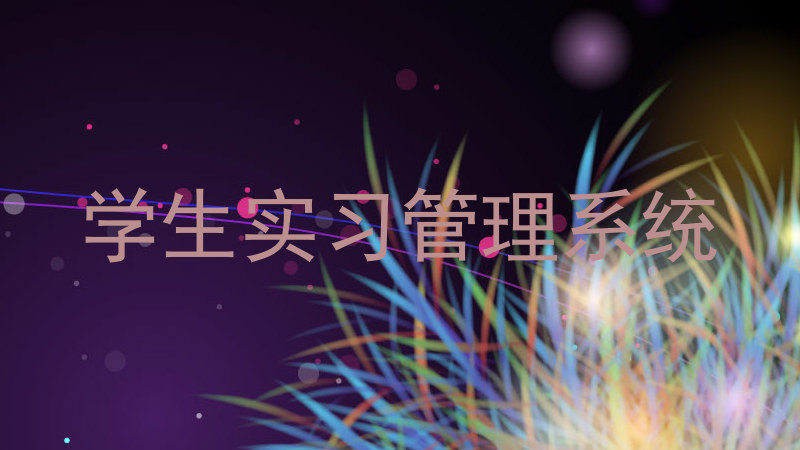 学生实习管理系统