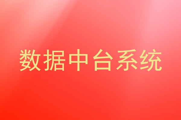 数据中台系统