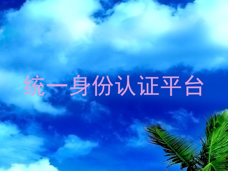 统一身份认证平台