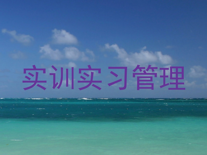 实训实习管理