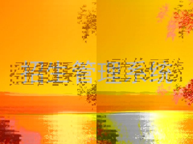 招生管理系统