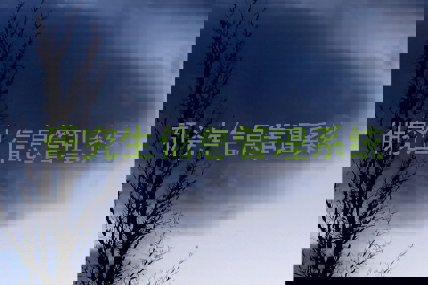 研究生信息管理系统