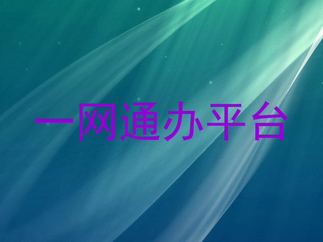 一网通办平台