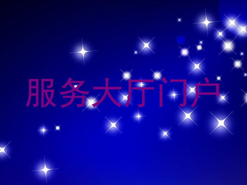 服务大厅门户