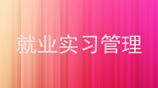 就业实习管理
