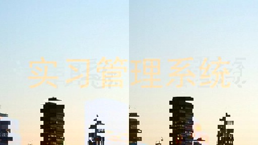 实习管理系统