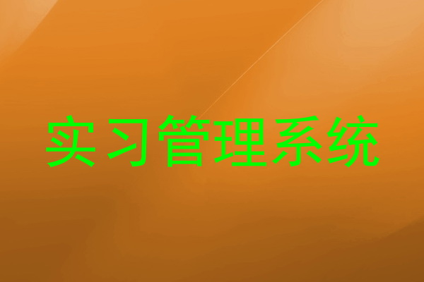 实习管理系统