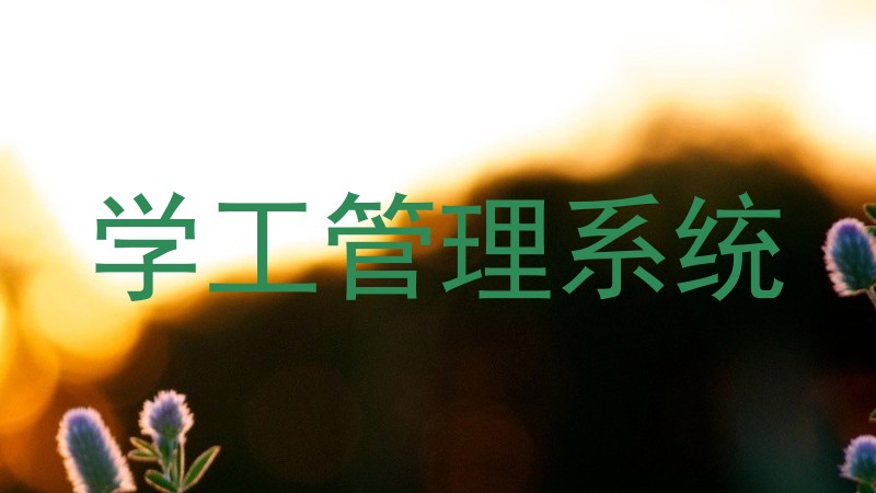 学工管理系统