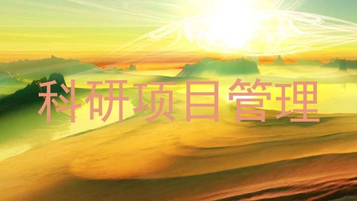 科研项目管理