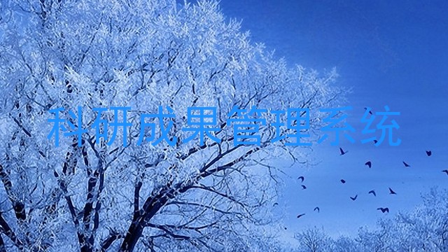 科研成果管理系统