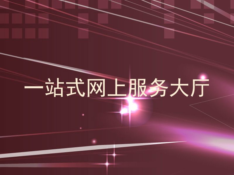 一站式网上服务大厅