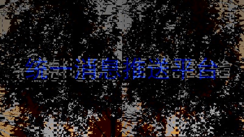 统一消息推送平台