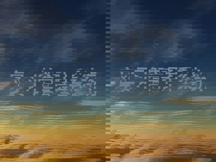 实习管理系统
