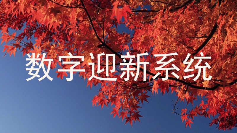 数字迎新系统