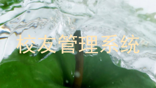 校友管理系统