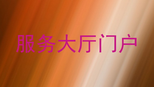服务大厅门户