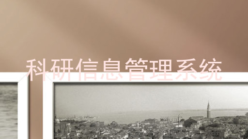 科研信息管理系统