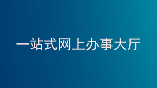 一站式网上办事大厅