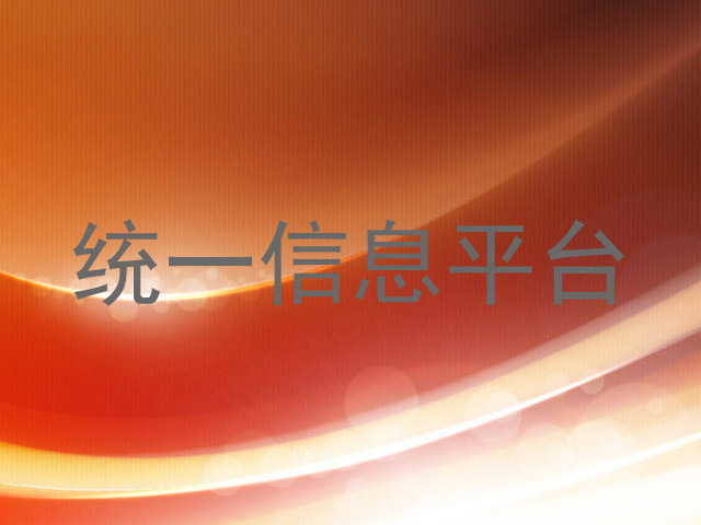 统一信息平台