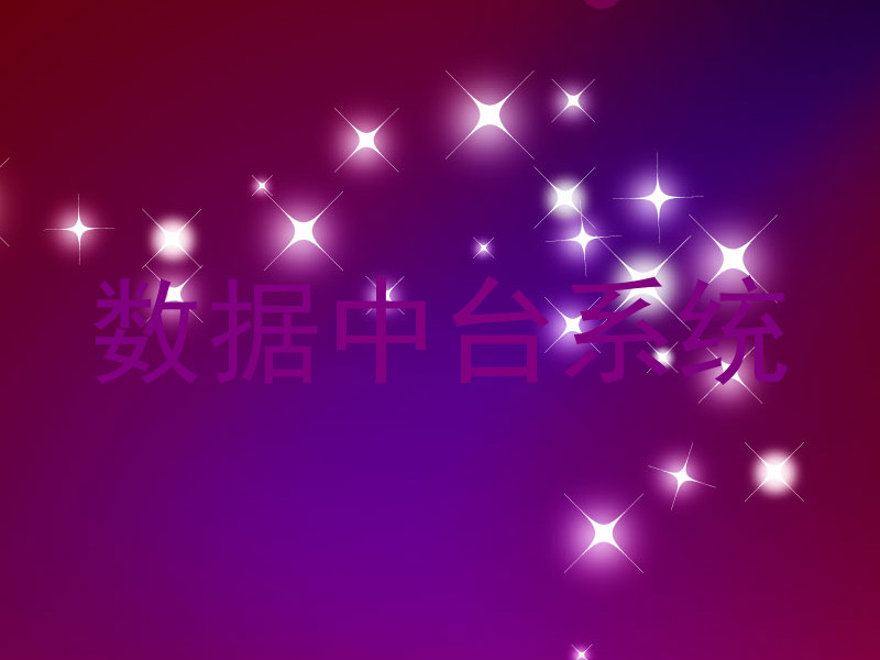数据中台系统