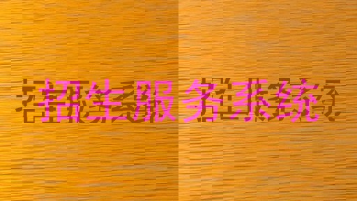 招生服务系统