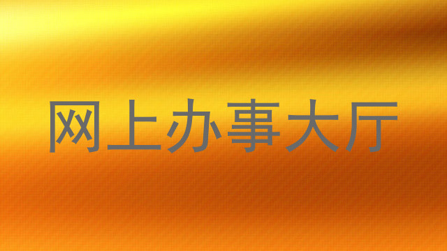 网上办事大厅