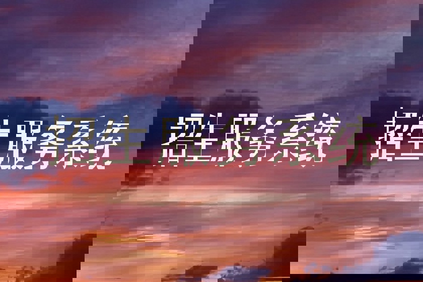 招生服务系统