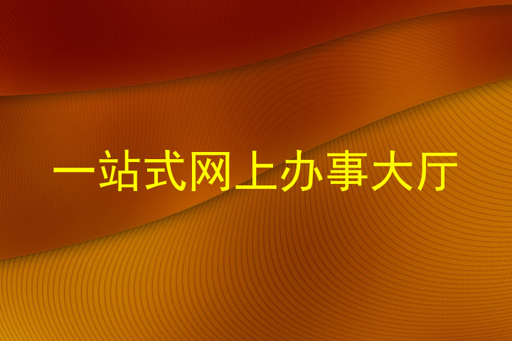 一站式网上办事大厅