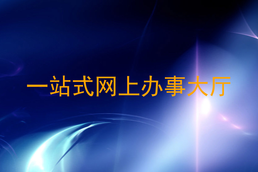 一站式网上办事大厅