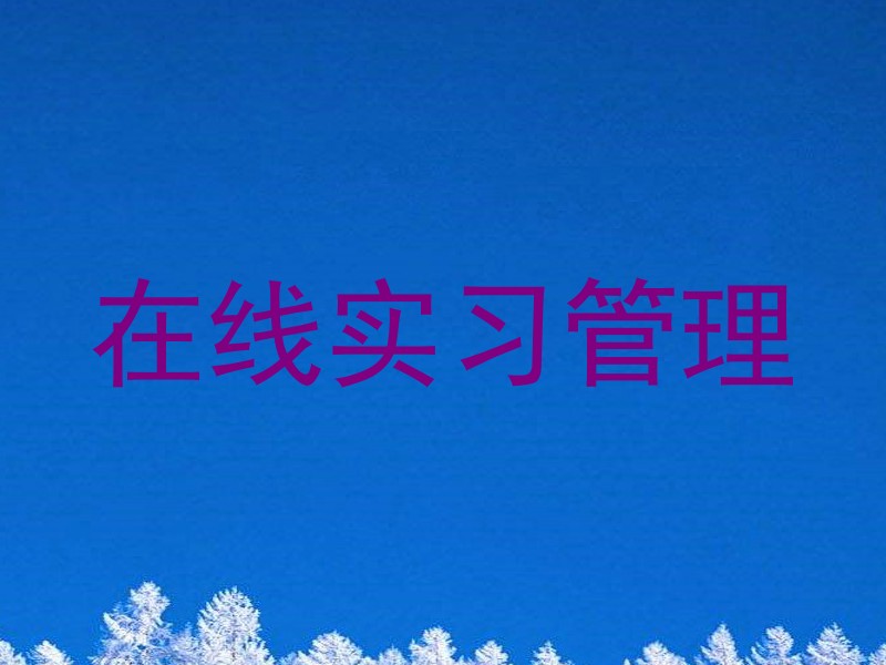 在线实习管理
